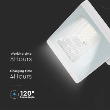 Ηλιακός προβολέας LED Εξωτερικού LED/20W/3,2V IP65 6400K + τηλεχειριστήριο