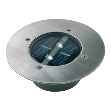 Ηλιακός προβολέας LED με αισθητήρα LED/0,12W/2xAAA IP67 ανοξείδωτο ατσάλι δαχτυλίδι