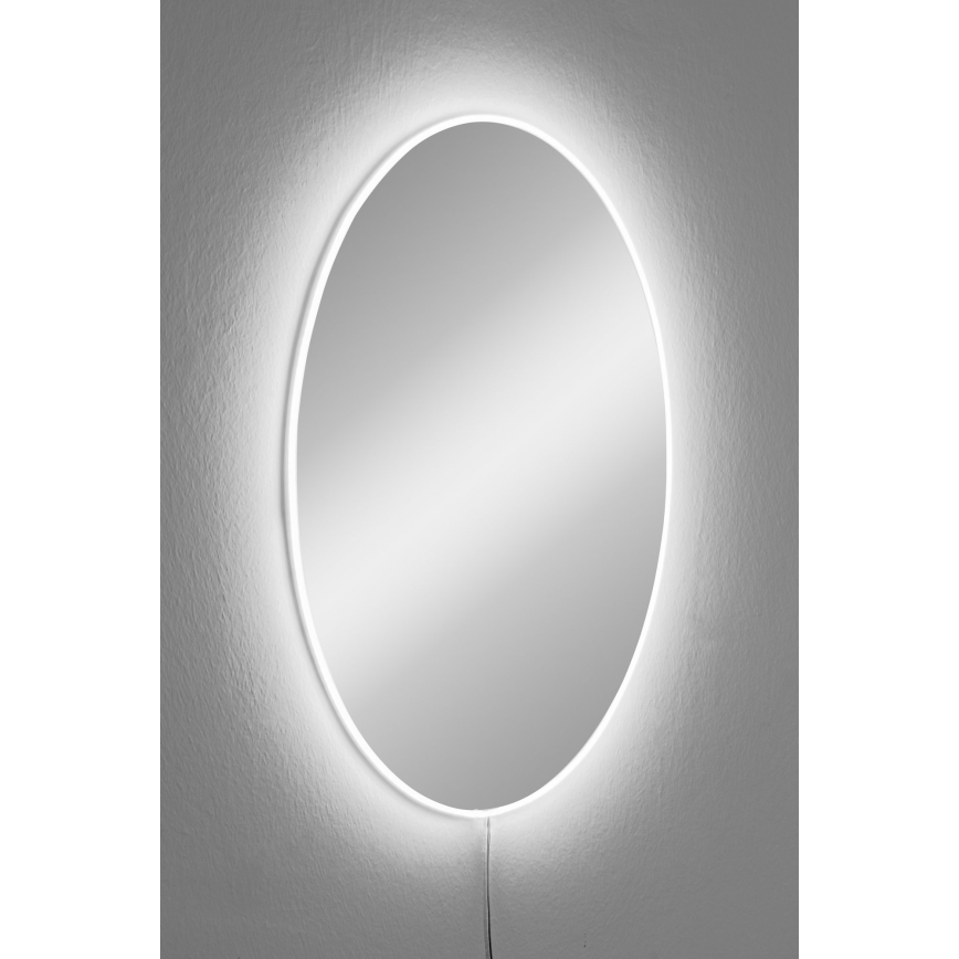 Καθρέφτης τοίχου LED με οπίσθιο φωτισμό BELROSA 60x40 cm λευκό