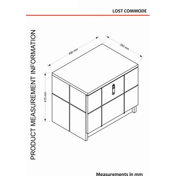 Κομοδίνο LOST 41x49 cm