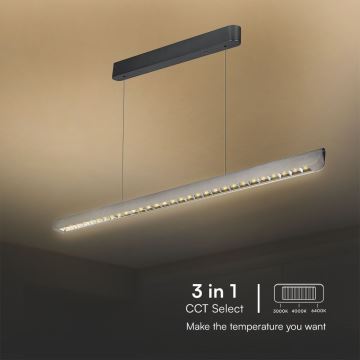 Κρεμαστό φωτιστικό οροφής LED LED/36W/230V 3000/4000/6400K ανθρακί