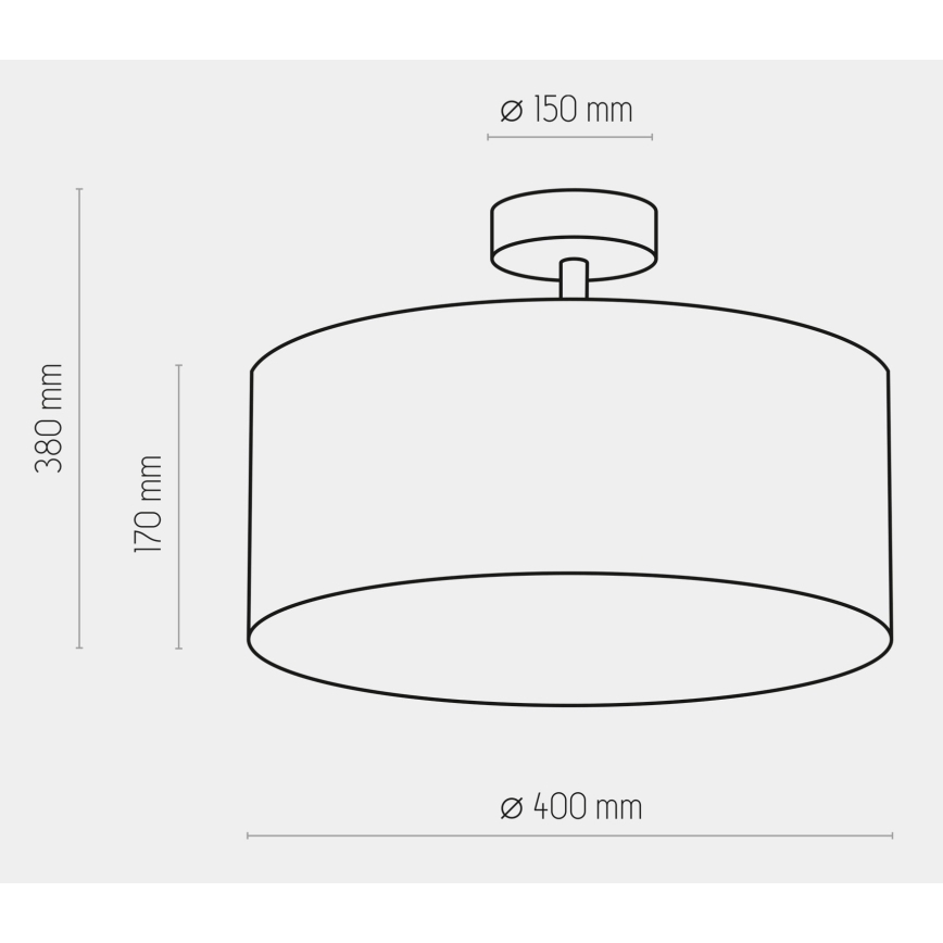 Κρεμαστό φωτιστικό οροφής RONDO 4xE27/15W/230V δ. 40 cm μπλε