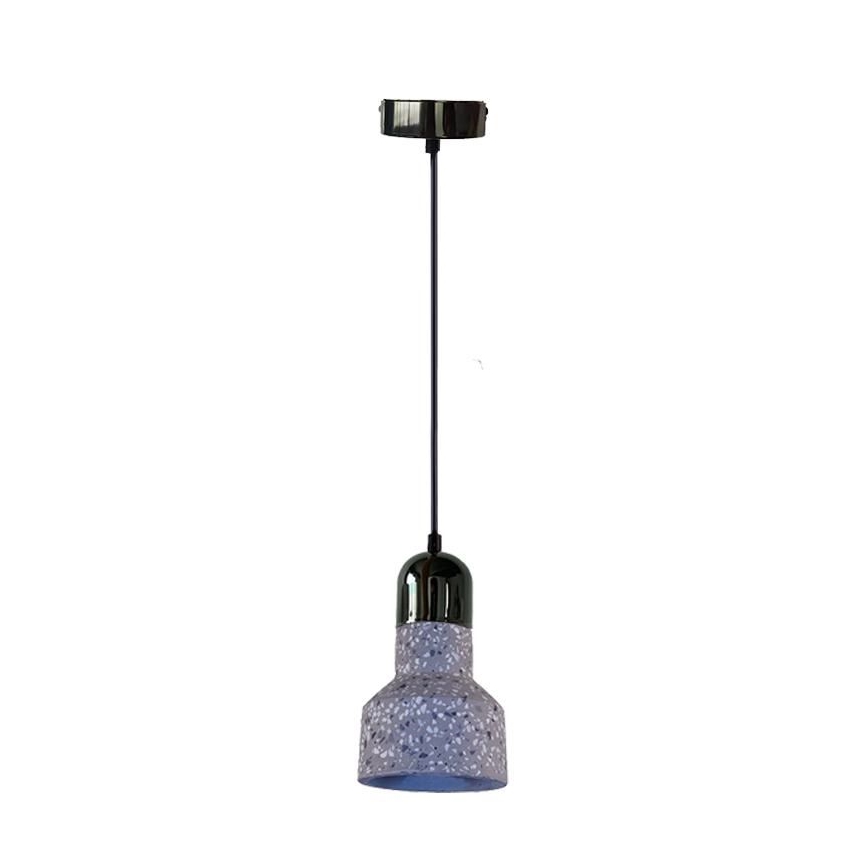 Κρεμαστό φωτιστικό οροφής TERRAZZO 1xE27/60W/230V διάμετρος 12 cm γκρι