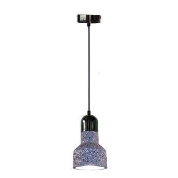 Κρεμαστό φωτιστικό οροφής TERRAZZO 1xE27/60W/230V διάμετρος 12 cm γκρι