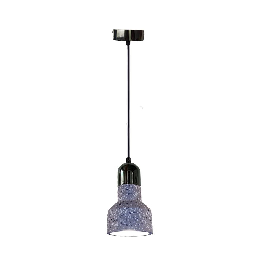 Κρεμαστό φωτιστικό οροφής TERRAZZO 1xE27/60W/230V διάμετρος 12 cm γκρι