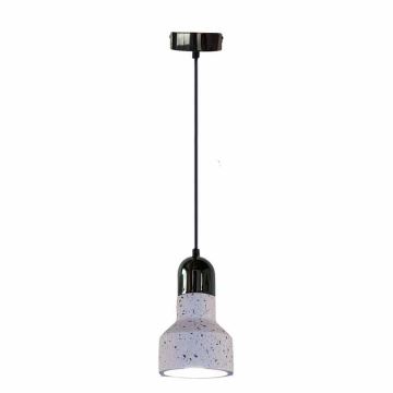 Κρεμαστό φωτιστικό οροφής TERRAZZO 1xE27/60W/230V διάμετρος 12 cm κρεμ