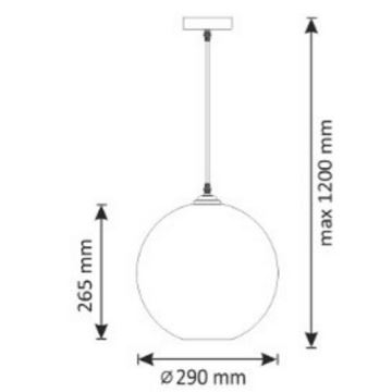 Κρεμαστό φωτιστικό οροφής UMEA 1xE27/20W/230V