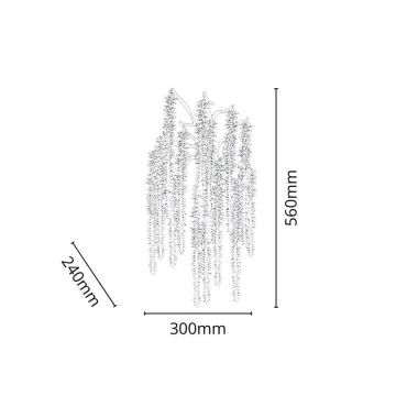 Κρυστάλλινο επιτοίχιο φωτιστικό 3xG9/40W/230V χρυσαφί