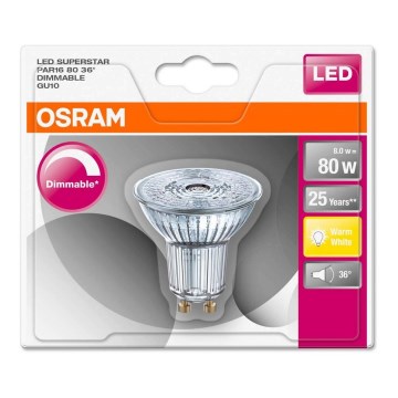 Λάμπα Dimmer LED GU10/7,2W/230V 2700K - Osram