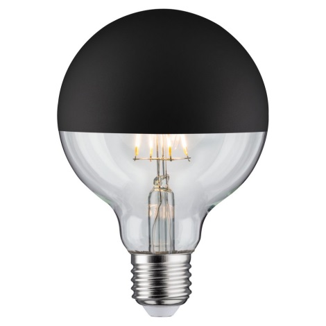 Λάμπα LED Dimmable ανεστραμμένου καθρέπτη GLOBE G95 E27/6,5W/230V 2700K μαύρο - Paulmann 28676