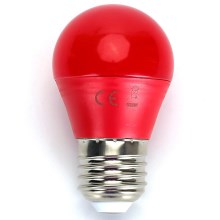 Λάμπα LED G45 E27/4W/230V κόκκινη - Aigostar
