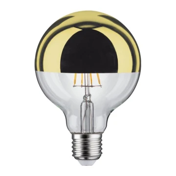 Λάμπα LED ανεστραμμένου καθρέπτη GLOBE G95 E27/6,5W/230V 2700K χρυσό - Paulmann 28675