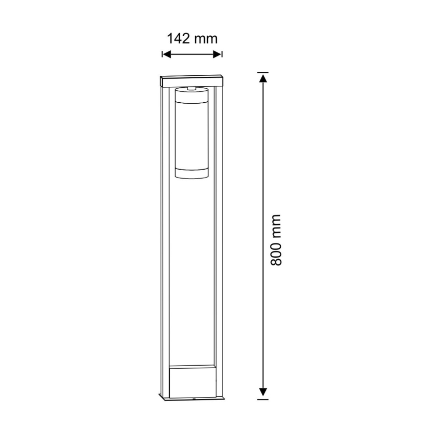 Λάμπα εξωτερικού χώρου SPECTRA 1xE27/10W/230V IP44 80 cm