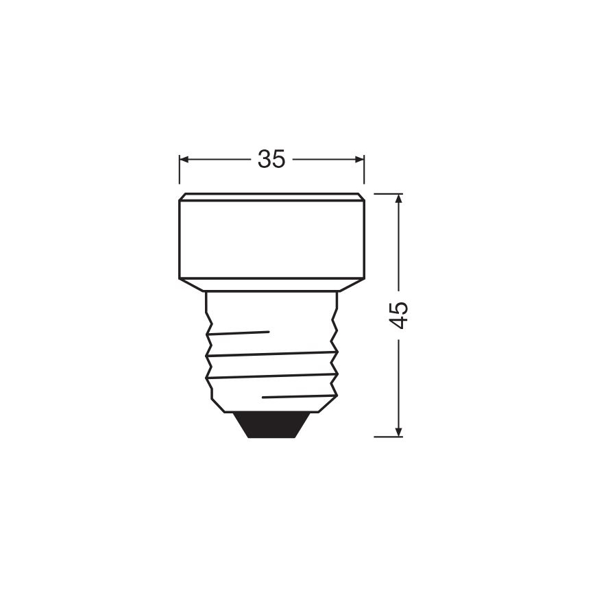 Λαμπτήρας Dimming LED E27/3,5W/230V 2700K - Osram