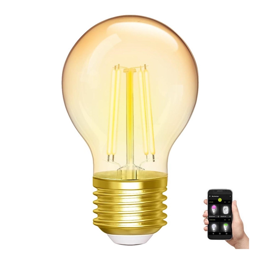 Λαμπτήρας Dimming LED FILAMENT G45 E27/4,5W/230V 2700-6500K Wi-Fi - Aigostar