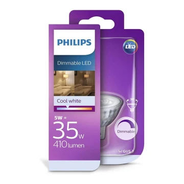 Λαμπτήρας Dimming LED Philips GU5,3/5W/12V 4000K