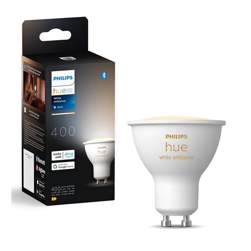 Λαμπτήρας Dimming LED Philips Hue WHITE AMBIANCE GU10/4,2W/230V 2200-6500K