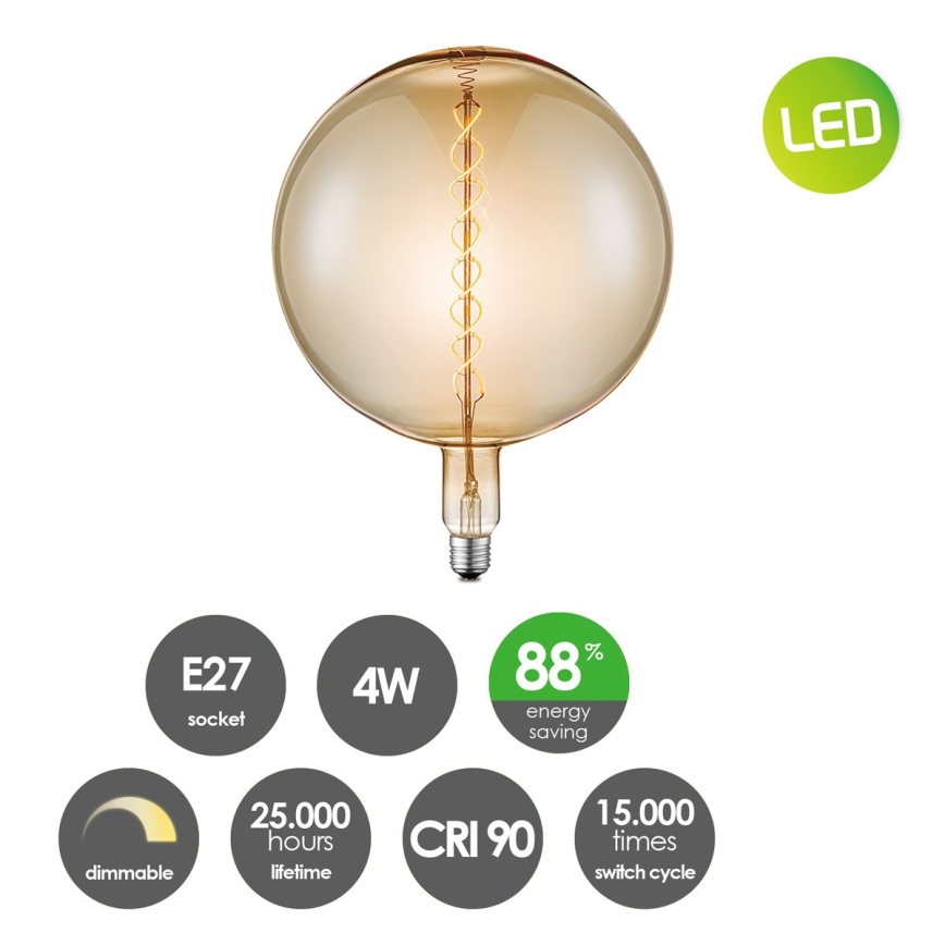 Λαμπτήρας Dimming LED VINTAGE EDISON E27/4W/230V 2200K CRI 90