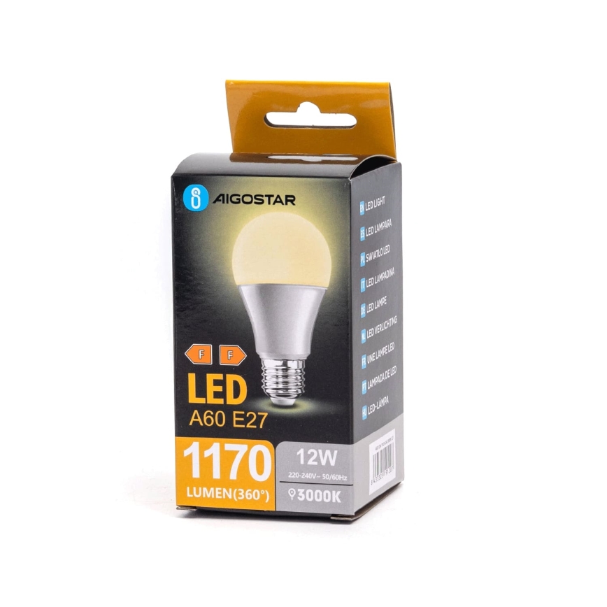 Λαμπτήρας LED A60 E27/12W/230V 3000K - Aigostar