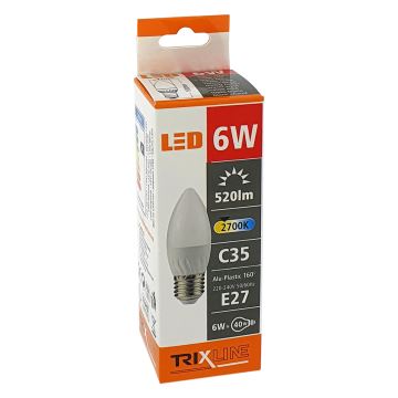 Λαμπτήρας LED C35 E27/6W/230V 2700K