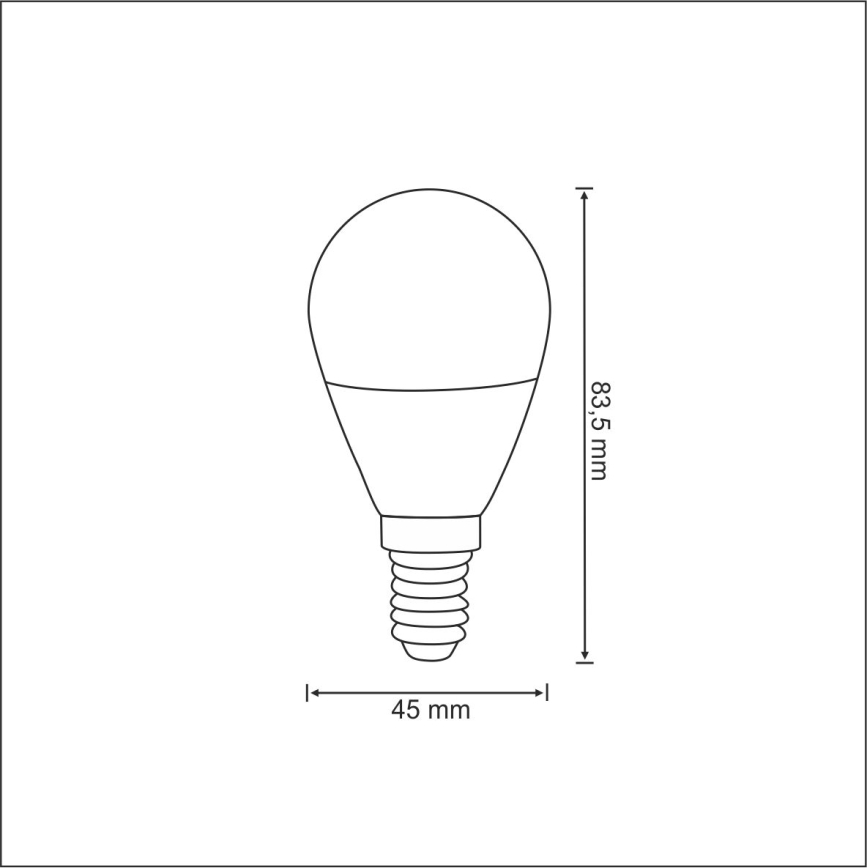 Λαμπτήρας LED E14/4,9W/230V