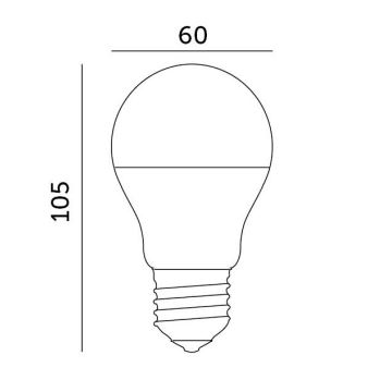 Λαμπτήρας LED E27/8,5W/230V 4000K