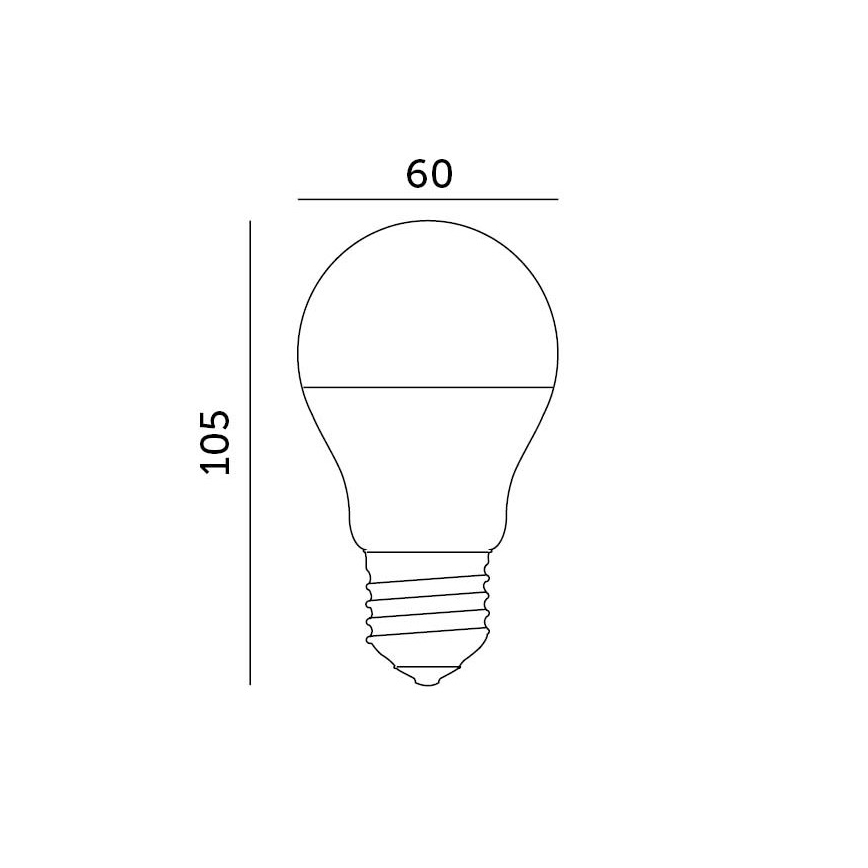 Λαμπτήρας LED E27/8,5W/230V 4000K