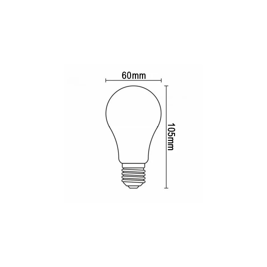 Λαμπτήρας LED FILAMENT A60 E27/8W/230V 4000K