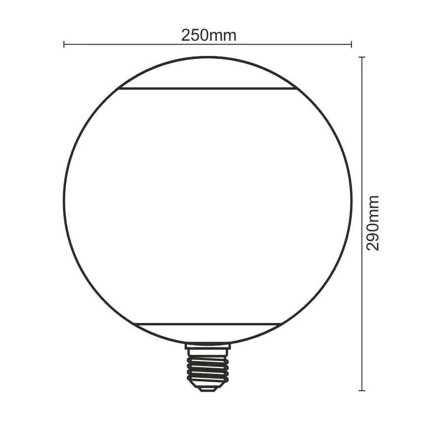 Λαμπτήρας LED FILAMENT SMOKE G250 E27/4W/230V 1800K