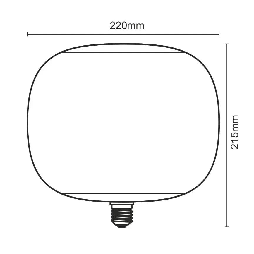 Λαμπτήρας LED FILAMENT SMOKE T220 E27/4W/230V 1800K