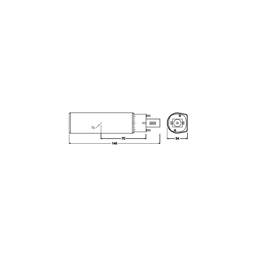 Λαμπτήρας LED G24D-1/6W/230V 3000K - Osram