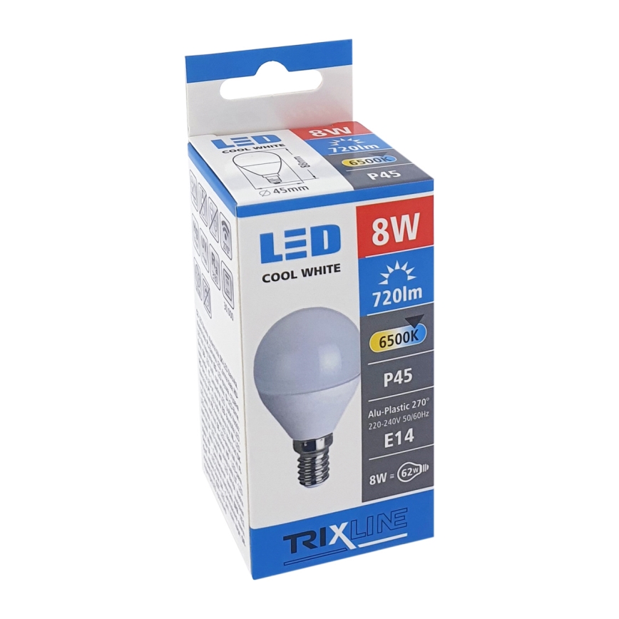 Λαμπτήρας LED P45 E14/8W/230V 6500K