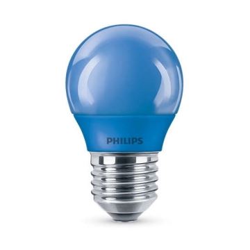 Λαμπτήρας LED  Philips P45 E27/3,1W/230V μπλε