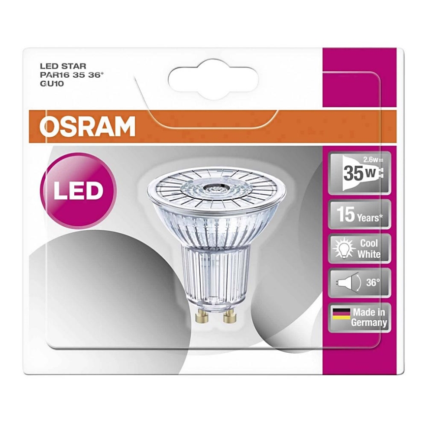 Λαμπτήρας LED STAR GU10/2,6W/230V 4000K - Osram