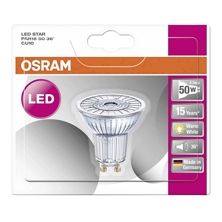 Λαμπτήρας LED STAR GU10/4,3W/230V 2700K - Osram