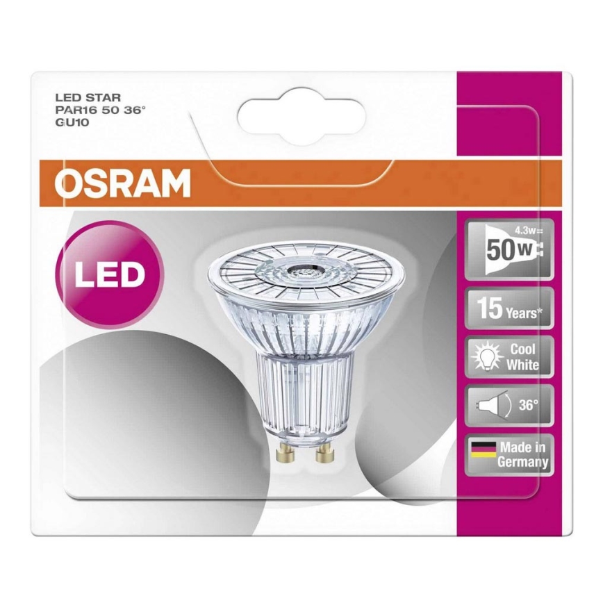 Λαμπτήρας LED STAR GU10/4,3W/230V 4000K - Osram