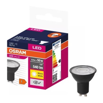 Λαμπτήρας LED VALUE PAR16 GU10/6,9W/230V 2700K 120° μαύρο - Ledvance