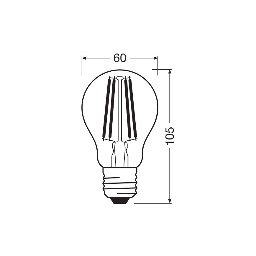 Λαμπτήρας LED VINTAGE E27/10W/230V 2700K - Osram