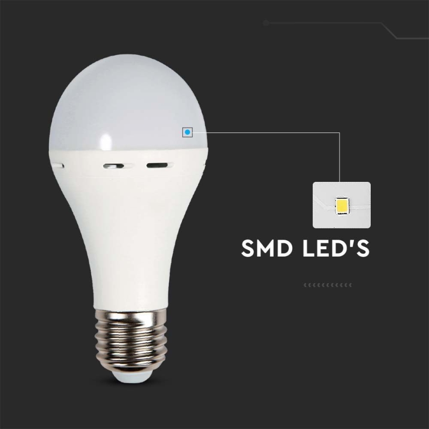 Λαμπτήρας LED με λειτουργία ασφαλείας A70 E27/9W/230V 4000K