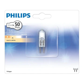 Λαμπτήρας βαρέως τύπου Philips HALOGEN GY6,35/35W/12V 3100K