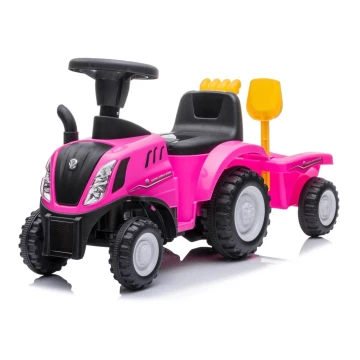 Παιδικό αυτοκίνητο περπατούρα NEW HOLLAND ροζ/μαύρο