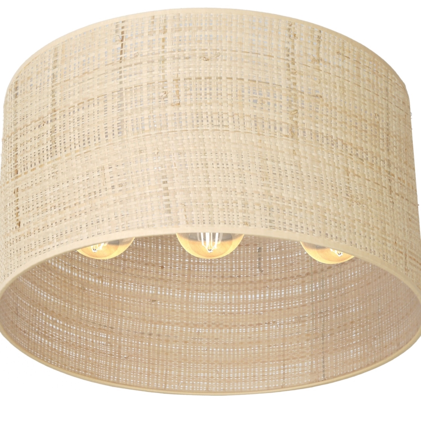 Πλαφονιέρα οροφής  RATTAN 3xE27/60W/230V rattan