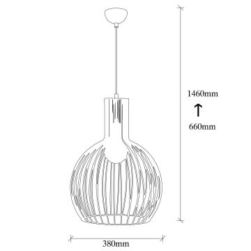 Πολύφωτο κρεμαστό FELLINI 1xE27/100W/230V