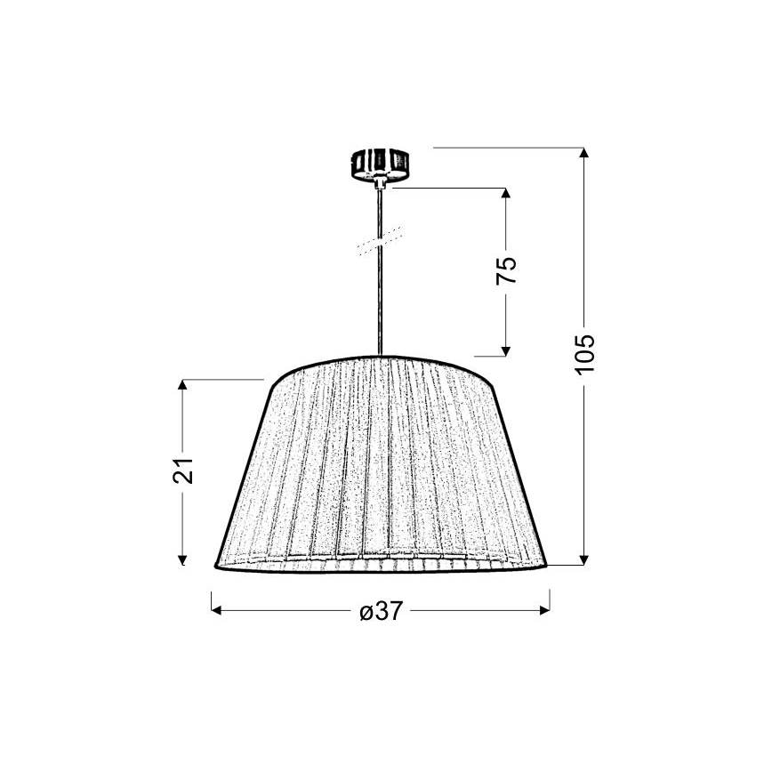 Πολύφωτο κρεμαστό TIZIANO 1xE27/60W/230V ροζ