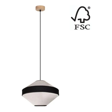 Πολύφωτο με συρματόσχοινο AMIGO 1xE27/60W/230V δρυς – FSC πιστοποιημένο