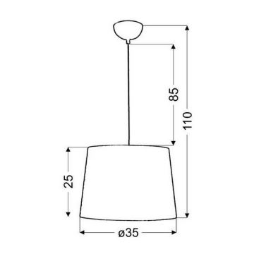 Πολύφωτο σε σχοινί ORLANDO 1xE27/60W/230V