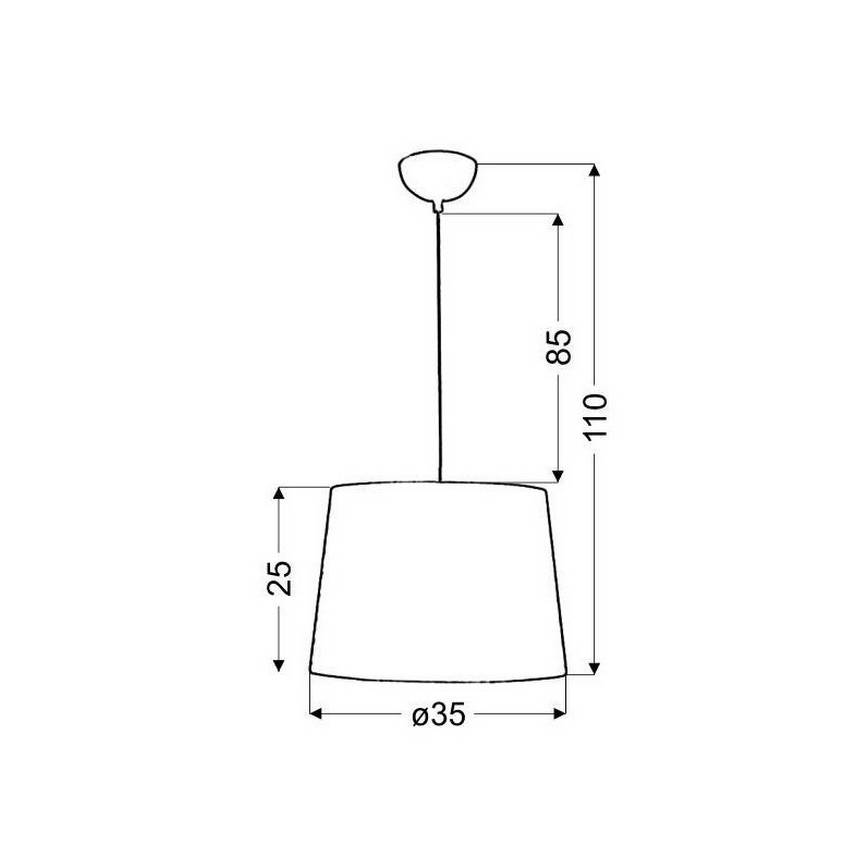 Πολύφωτο σε σχοινί ORLANDO 1xE27/60W/230V