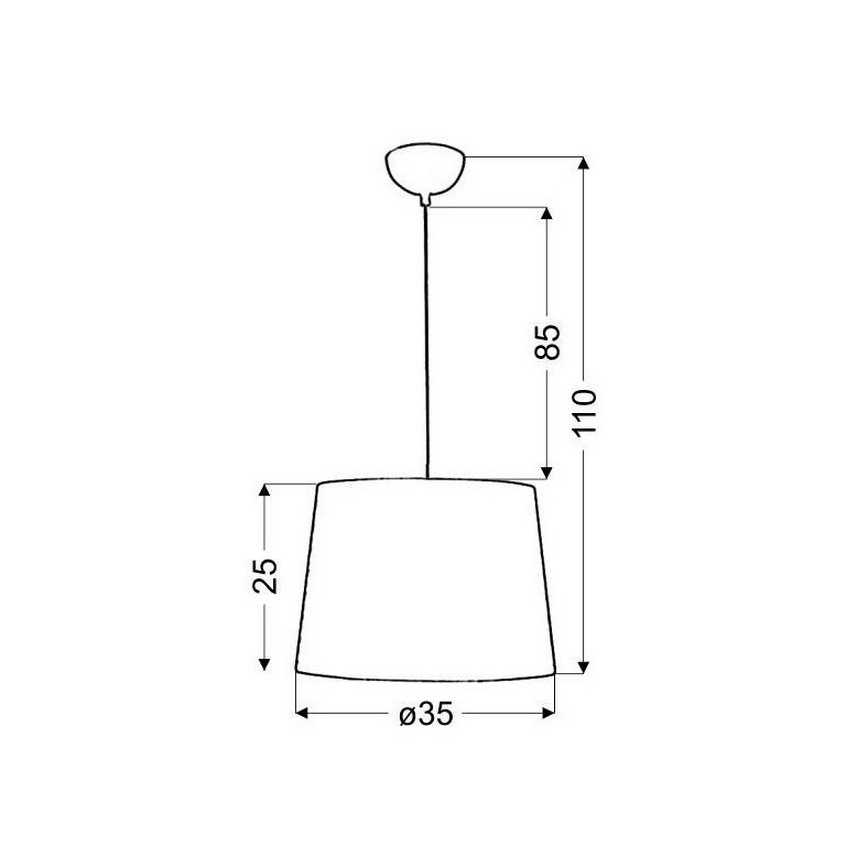 Πολύφωτο σε σχοινί ORLANDO 1xE27/60W/230V