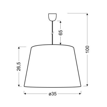 Πολύφωτο σε σχοινί PLATINO 1xE27/60W/230V