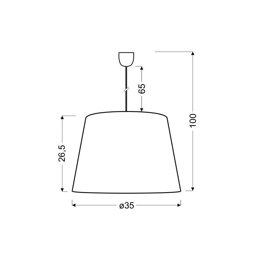 Πολύφωτο σε σχοινί PLATINO 1xE27/60W/230V